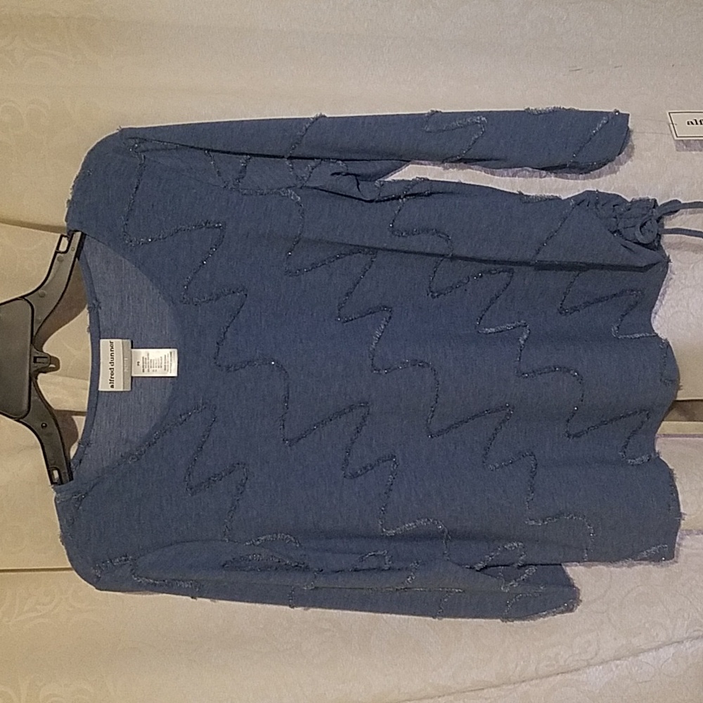 Alfred Dunner Casual Friday Denim Top Size PS
